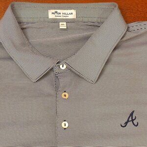 Atlanta Braves Peter Millar Men's Summer Comfort Performance Polo